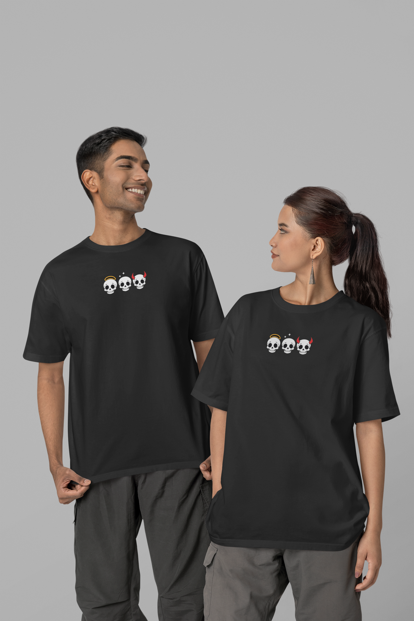 Angel to Devil – 3 Mood Skull T-Shirt