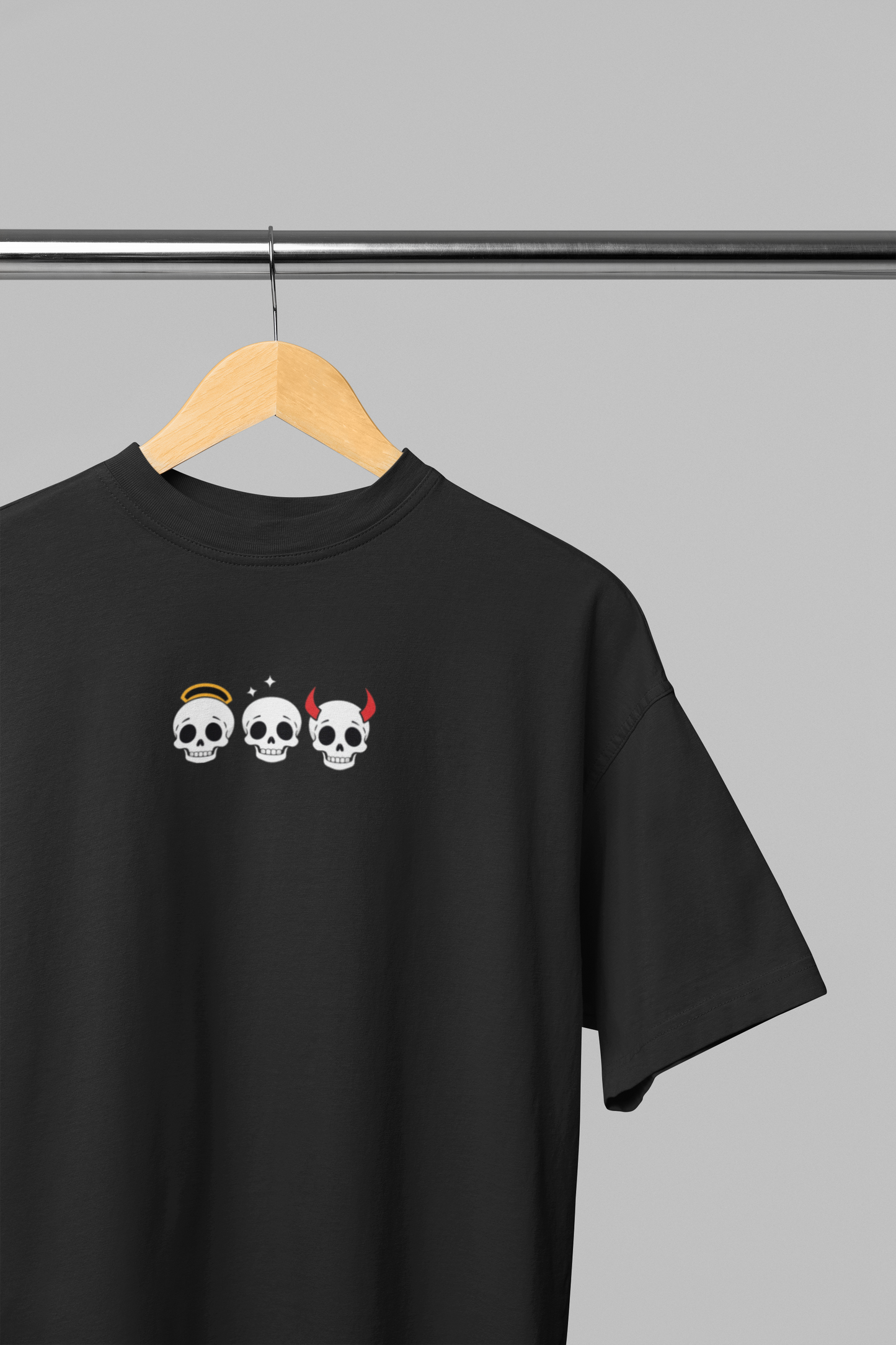 Angel to Devil – 3 Mood Skull T-Shirt