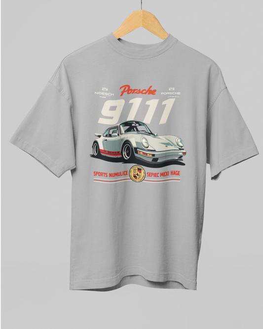 911 Retro porsche Oversized Tee